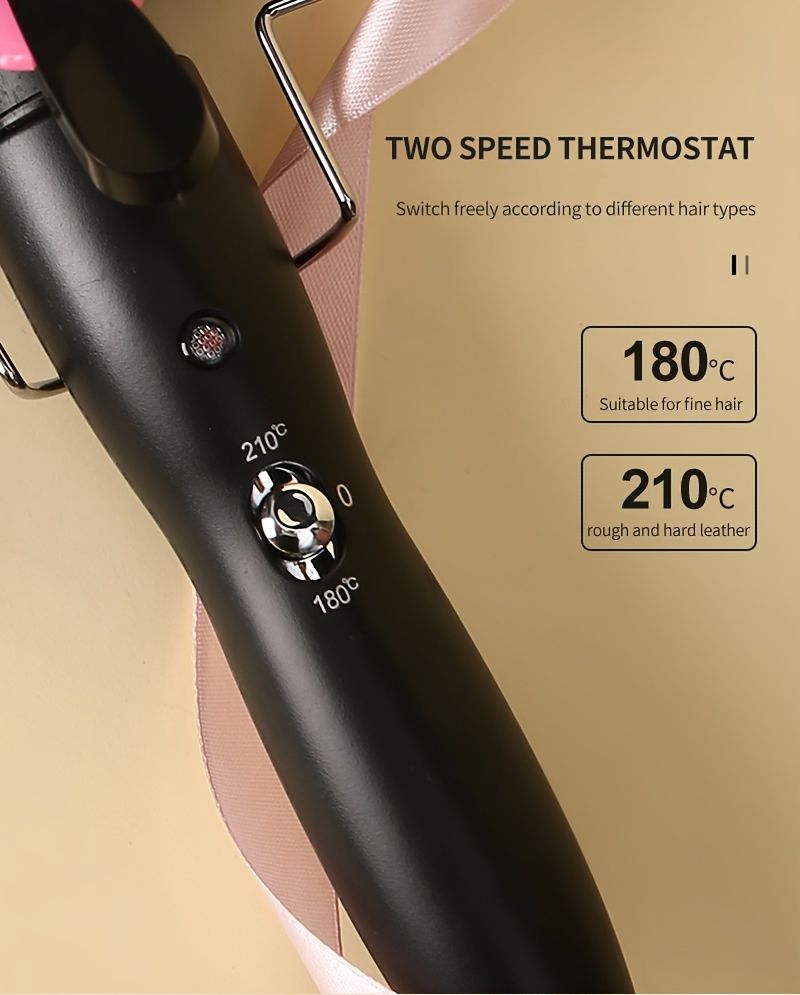 Prenosni kodralnik za valovite lase 25 mm s tremi cevmi Egg Roll z dvema regulatorjema temperature in hitrim segrevanjem_voghion.com