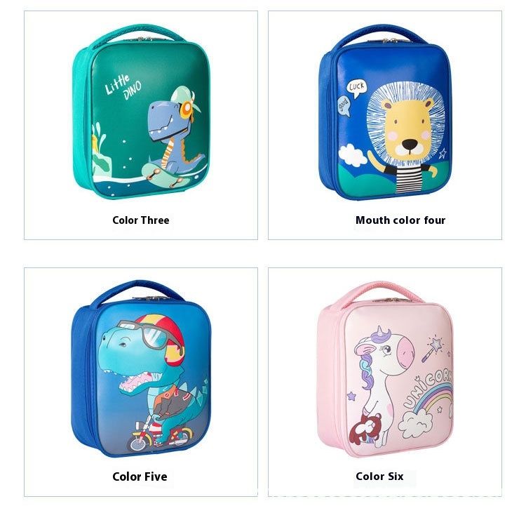 New Unicorn Lunch Box Bag Bento Bag with Insulation and Large Capacity New Portable Oxford Cloth Children's Cartoon Lunch Bag_voghion.com