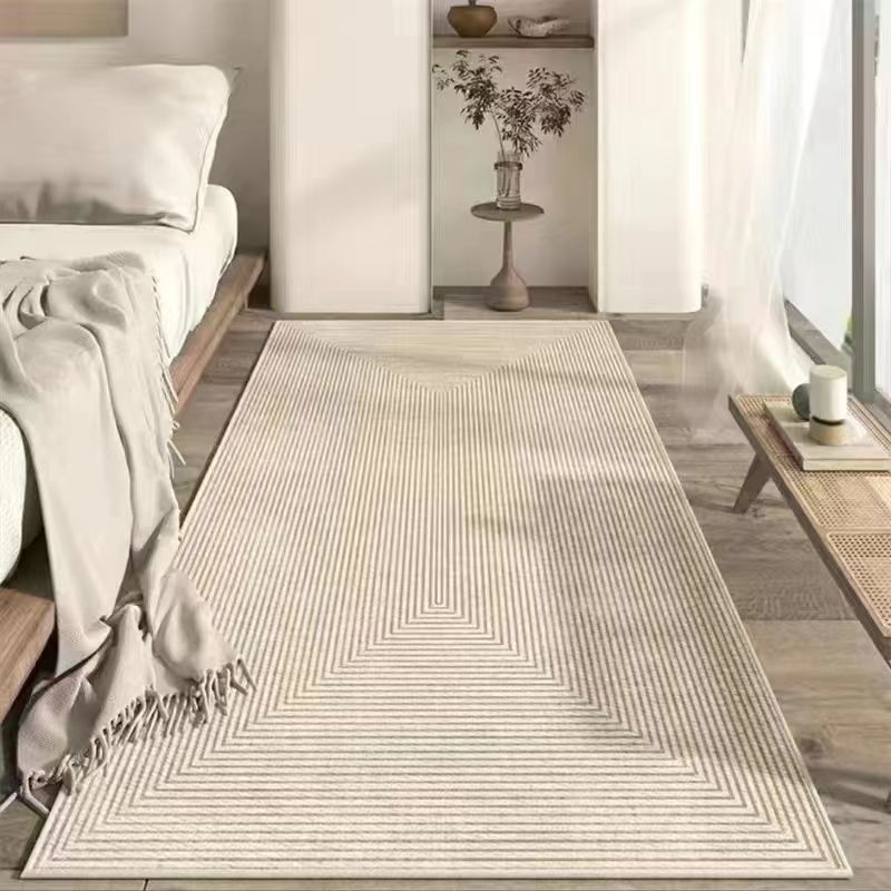 French Line Cashmere Carpet Bedroom Bedside Blanket Modern Simple Tatami Cool Bay Window Mat Soft And Comfortable_voghion.com