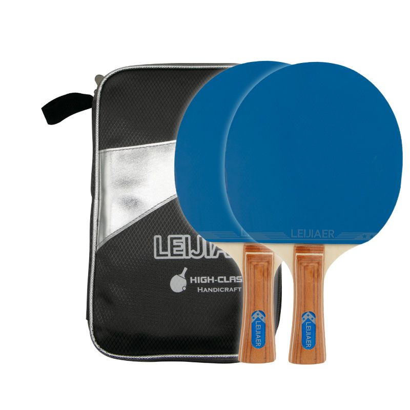 Nuovo set di racchetta da ping pong in legno massello a 7 strati, colore verde/rosa_voghion.com