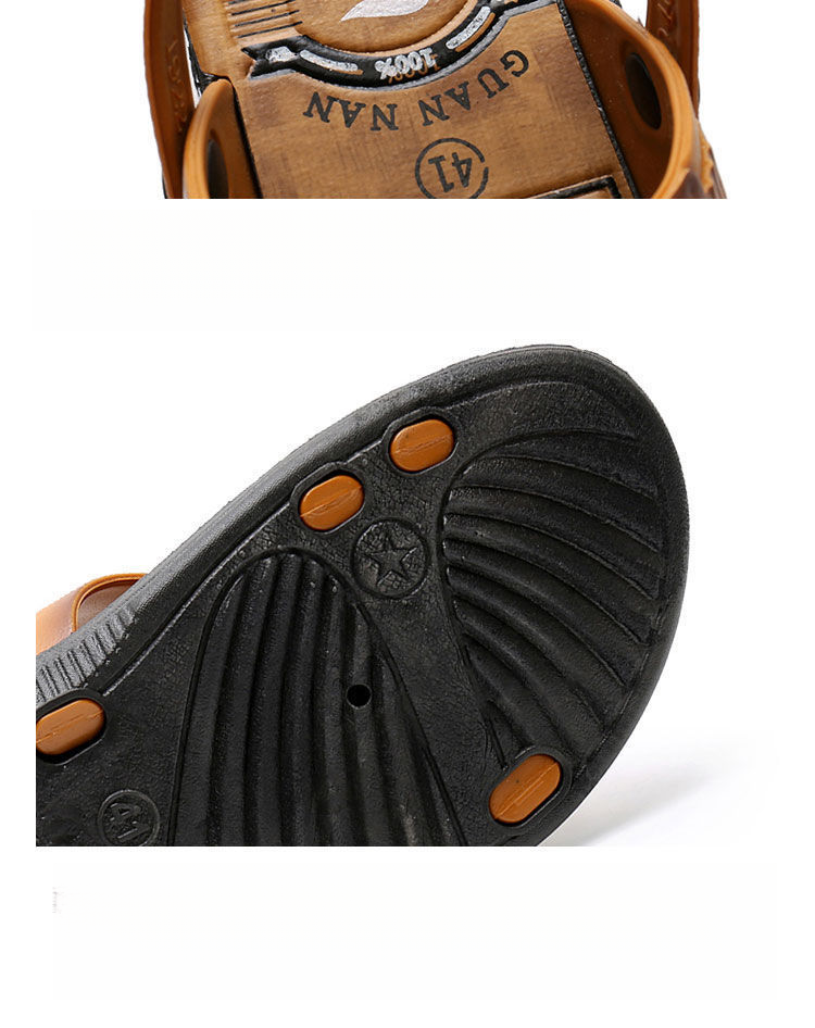 Sandali da spiaggia antiscivolo da uomo, estate 2025, pantofole estive di plastica di mezza età_voghion.com