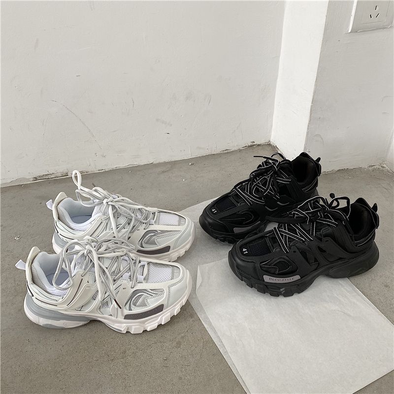 Ületamatult kvaliteetsed isa meeste Instagrami superkuumad Harajuku spordijalatsid Korea väljaandest, vabaaja ja mitmekülgsed jooksujalatsid paaridele._voghion.com