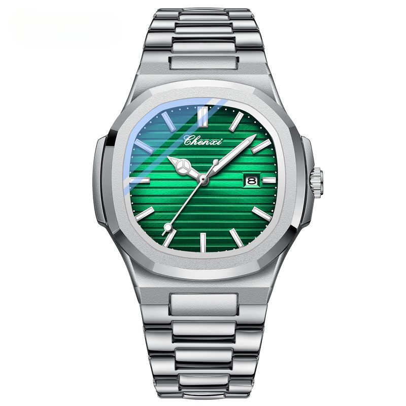 Steel Belt Watch Couple Luminous Waterproof Fashion Business Calendar Men And Women Quartz Watch Daily Commute Leisure Birthday Valentine's Day Gift_voghion.com