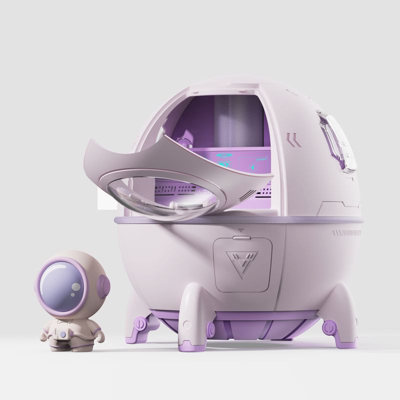 Raumkapsel-Luftbefeuchter – Original Mini für Schreibtisch, Home Office, klein mit großem Sprühnebel, USB-betrieben_voghion.com