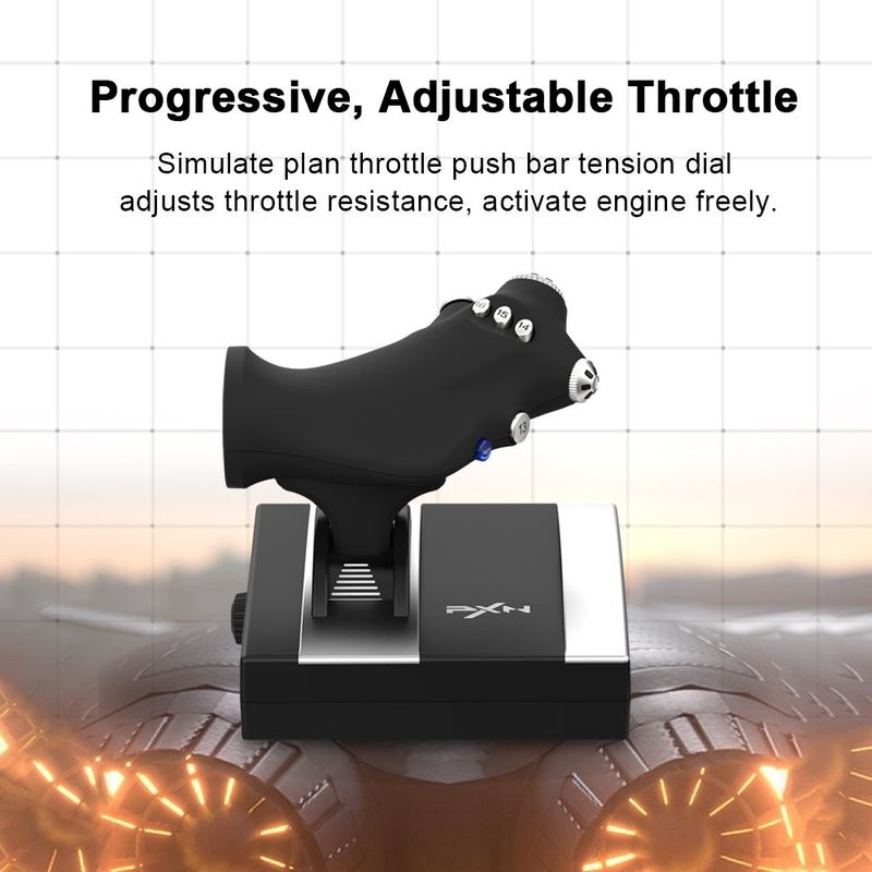 PXN 2119 PRO Simulator Gamepad Vibration For PC/Desktop PS4 Flight Joystick Game Controller_voghion.com