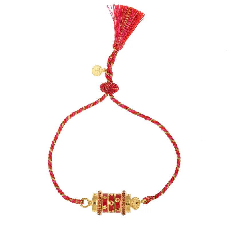 Women's Jewelry Tarot Charm Beaded Bracelet With Star Pendant - Boho Geometric Handmade Adjustable Chain For Women And Men - Electroplated Gold Color_voghion.com