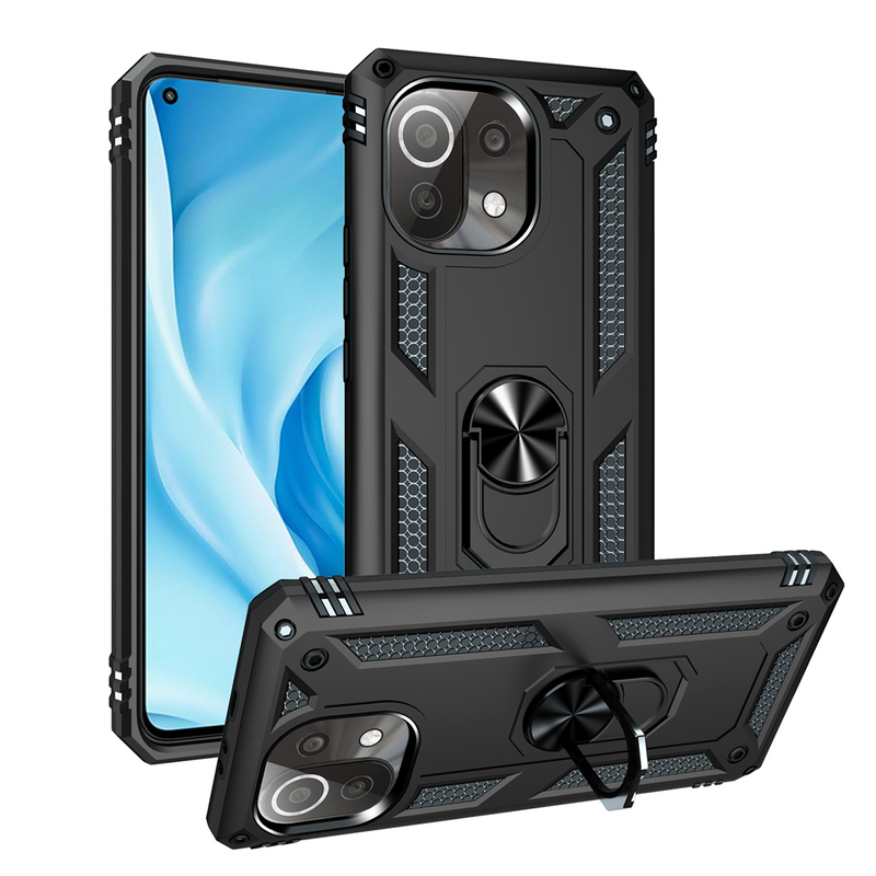 Custodia antiurto per armatura per Xiaomi Mi 11 Lite 5G NE 12 11T 10T Pro 12X Poco X3 X4 M3 M4 Pro F3 Magnete antiurto Shell Cas_voghion.com