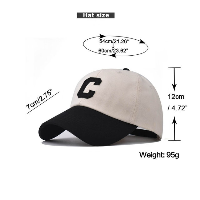 Baseball Cap Snapback Hat Sun hat Spring Summer Autumn baseball cap C H K P N M letter Cap Hip Hop Fitted Cap Hats For Men Women_voghion.com