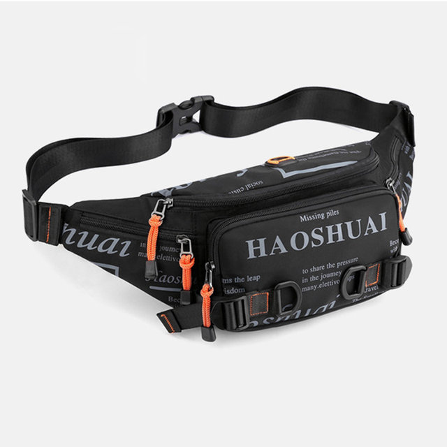 Marsupio da uomo in nylon con marsupio da corsa, impermeabile, multiuso, da viaggio, per uomo, con marsupio, marsupio_voghion.com