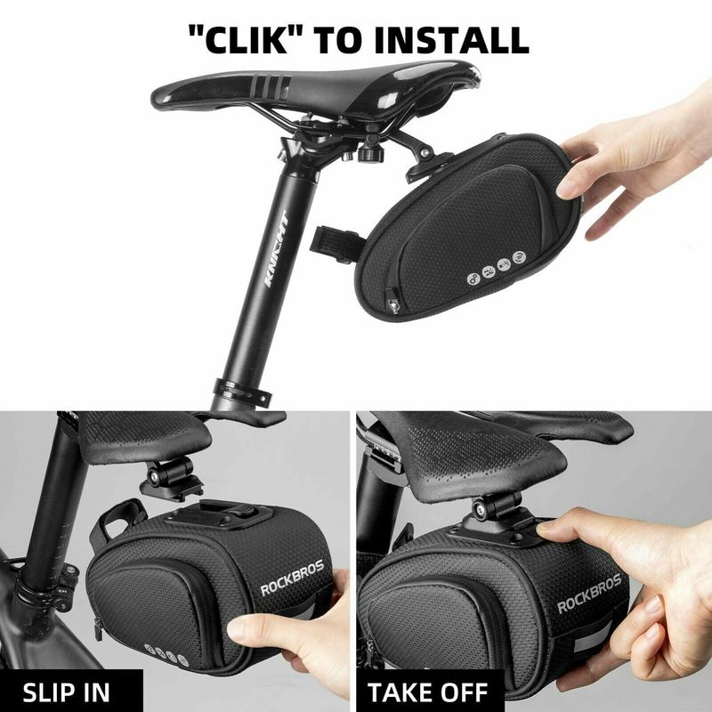 ROCKBROS Fahrradsatteltasche, geeignet für MTB (Mountainbike), Rennrad, eine Tasche zur Aufbewahrung von Fahrradwerkzeug_voghion.com