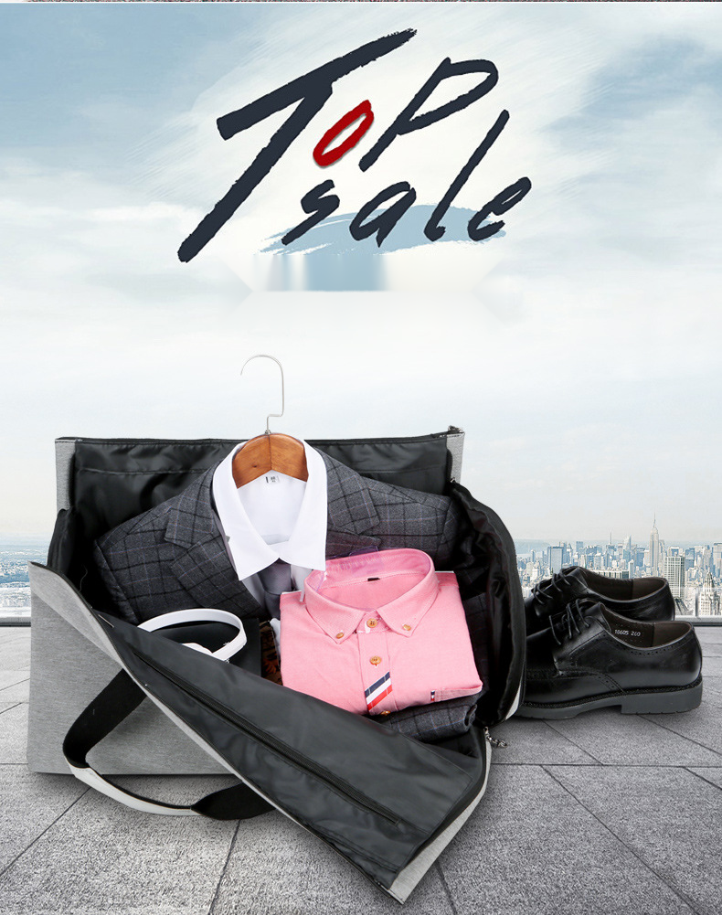 Borsa da viaggio multifunzionale per uomo, portatile, impermeabile, con separazione asciutta e bagnata, borsa a tracolla con una spalla_voghion.com