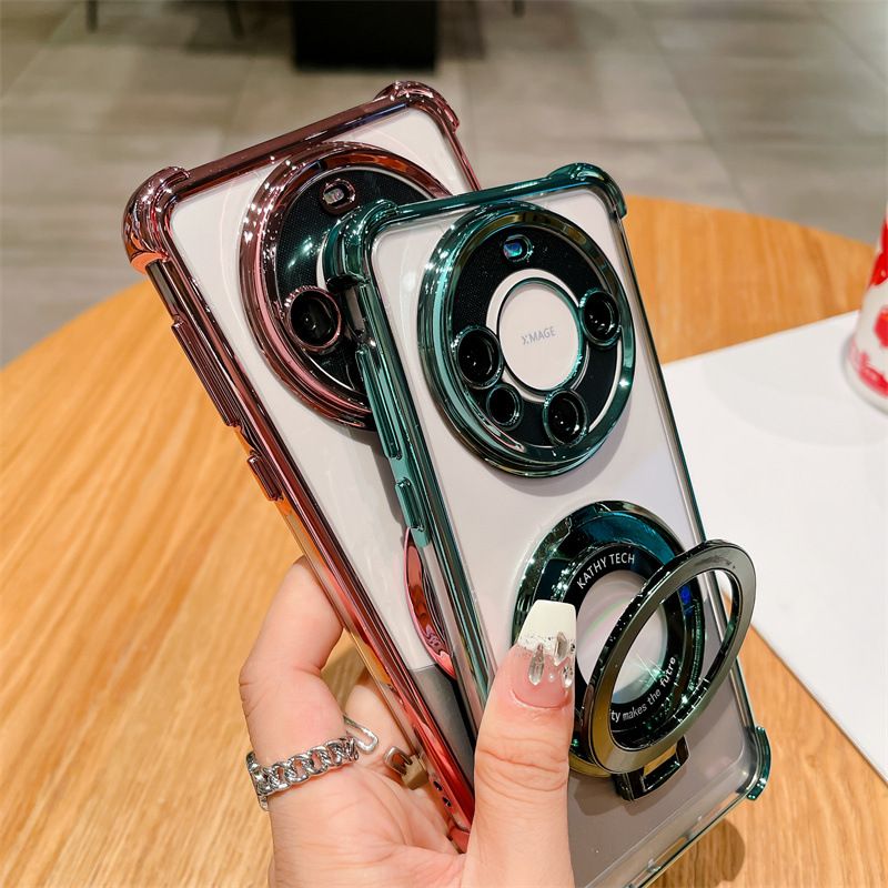 Telefonskal och fodral som passar till Huawei Honor Magic7Pro, magnetiskt fäste, mobiltelefonskal Mate70, elektroplätering med fyra hörn, P70PRO, hårt skal_voghion.com