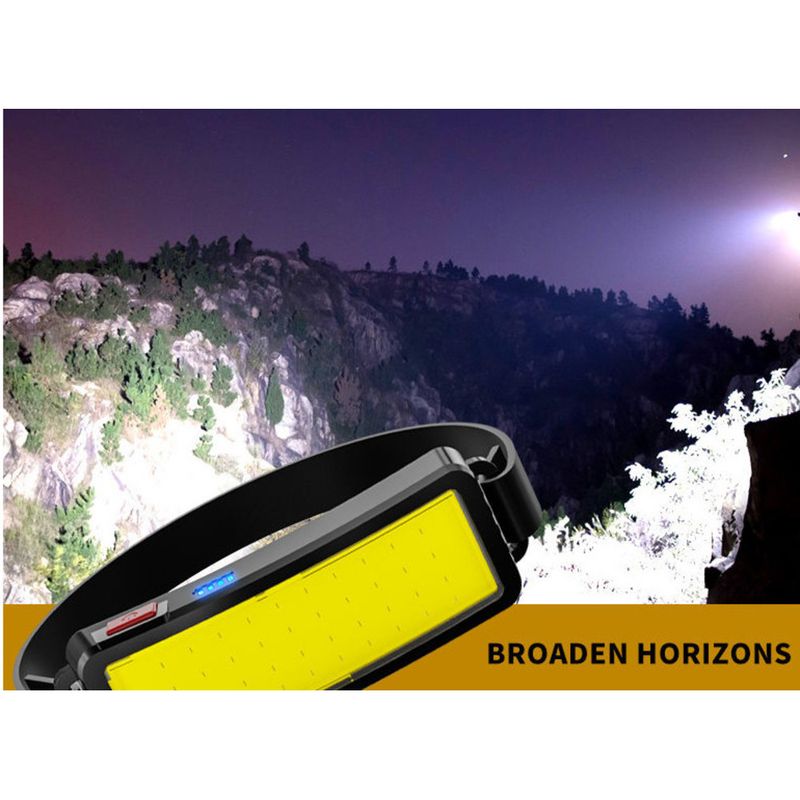 Oświetlenie na głowę, czołówka, jasne światło, do wędrówek na świeżym powietrzu_voghion.com