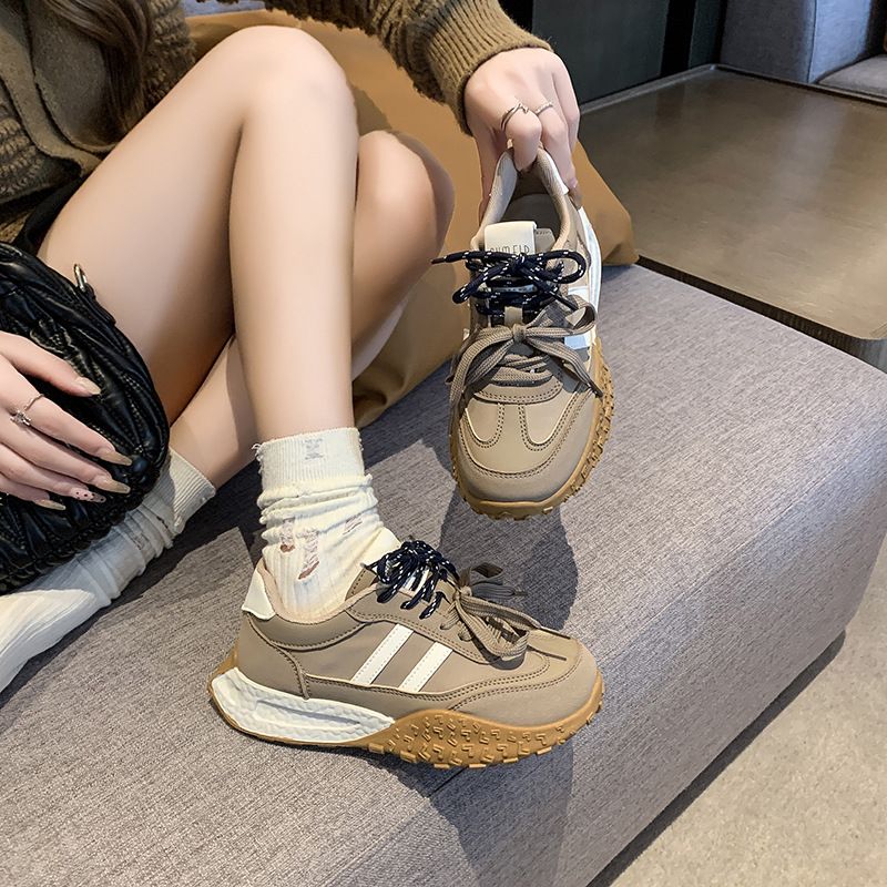 Doppi lacci, scarpe da ginnastica tedesche, donne sportive, nuovo articolo autunno 2024, suola morbida casual, versatile e spessa di alta qualità,_voghion.com