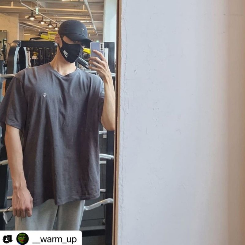 Muscle Spring/Summer New Men's Sports Running Fitness Training Cotton Loose Elastic Oversize Short Sleeve T-shirt_voghion.com