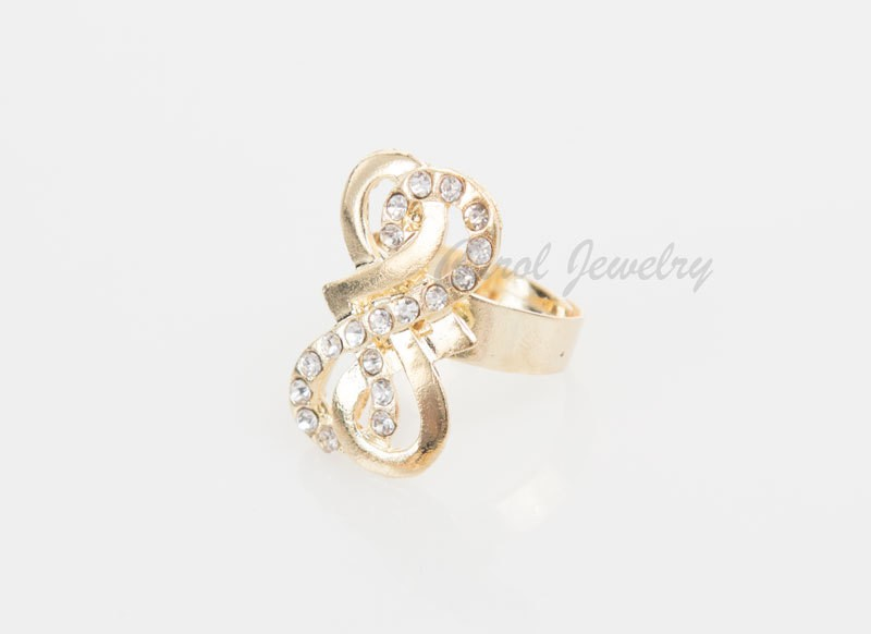 Set di gioielli in cristallo da sposa per donna Set di colori in argento dorato Set di gioielli con perline africane Bracciale anello orecchino collana_voghion.com