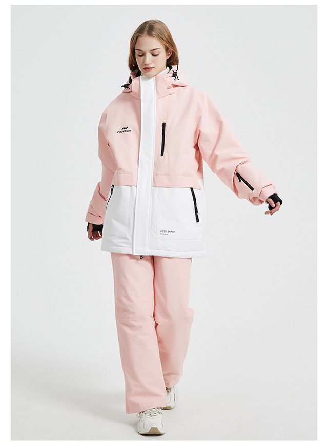 Kuangjian Wasserdichter Skianzug-Set für Damen und Herren – Winddichte Snowboardjacke und -hose | Thermo-Wintersportausrüstung für Singles_voghion.com
