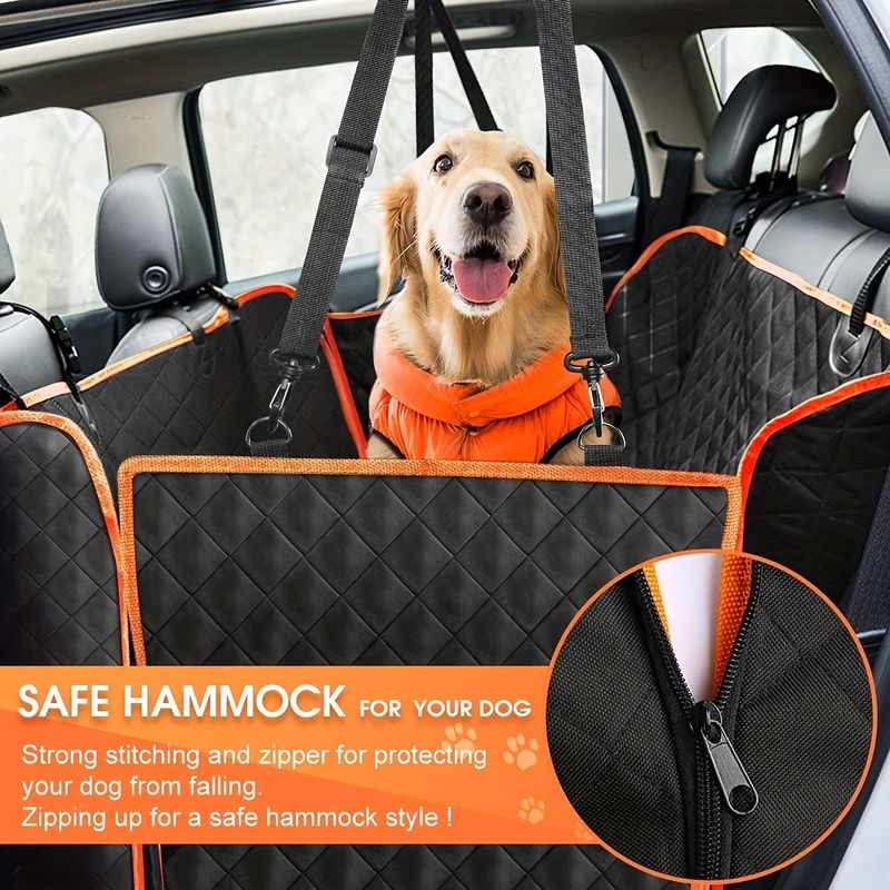 Autoabdeckung, rüsten Sie Ihren Autositz mit dieser wasserdichten und kratzfesten Hundehängemattenabdeckung auf_voghion.com