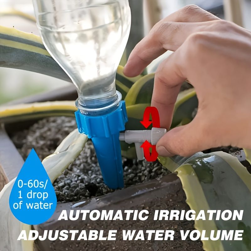 20pcs Lazy Watering Artifact Automatic Flower Watering Device Adjustable Nozzle With Slow Release Valve For Outdoor And Vacation Plant Care_voghion.com
