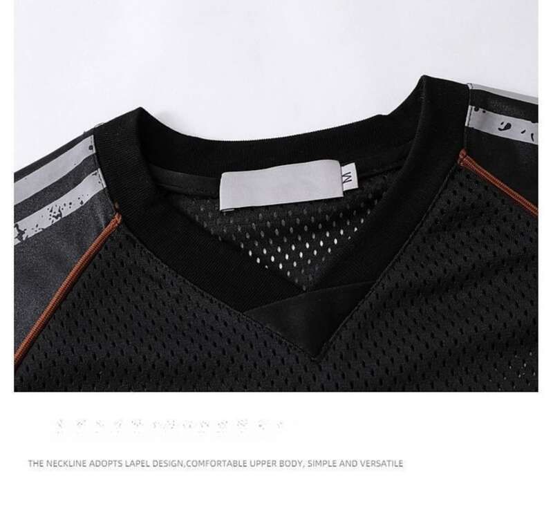 Tricou American Street pentru bărbați și femei 2025 de vară de fotbal Jersey cu mânecă scurtă supradimensionat_voghion.com