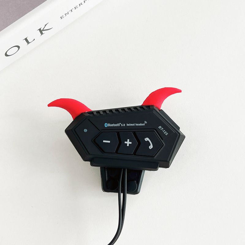 BT12S Motorcycle Helmet Bluetooth Headset 2000 mA Hard Mark Soft Mark Universal Takeaway Riding Bluetooth Headset_voghion.com