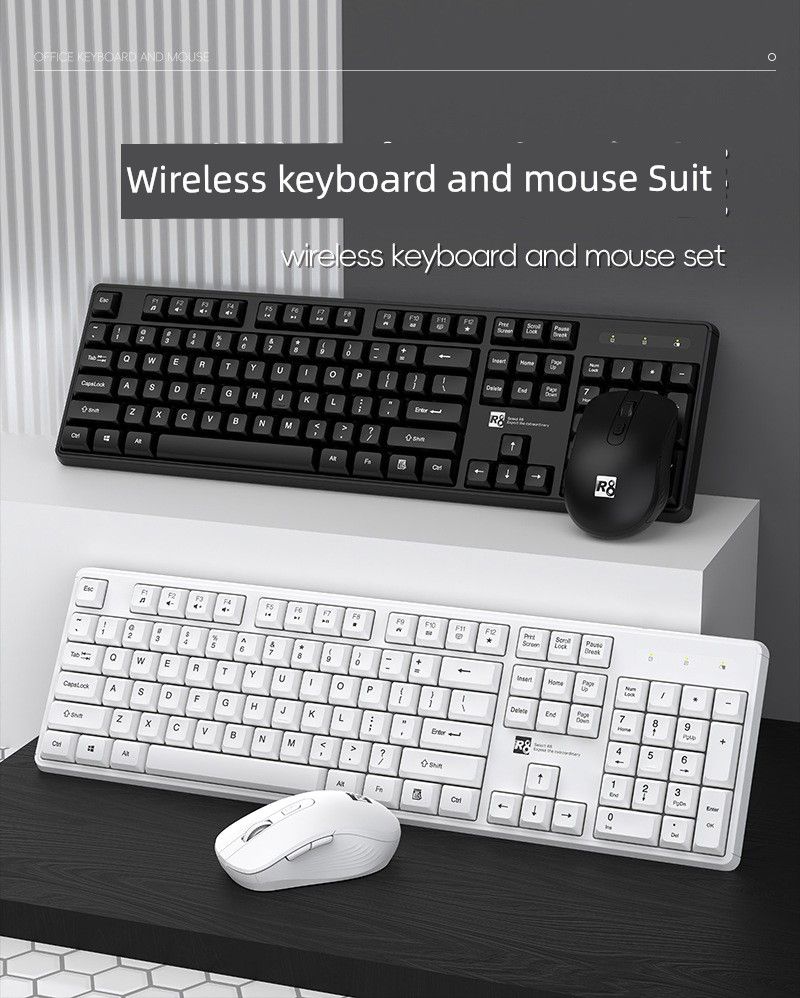 2.4G Wireless Keyboard Mouse Set 3 Files DPI Laptop Desktop 104 Keys Plug And Play Male For Home_voghion.com