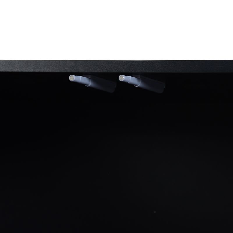 Comode Schwarz 120x79,5cm Con 3 Vasi, Mobili In Metallo E Vetro_voghion.com