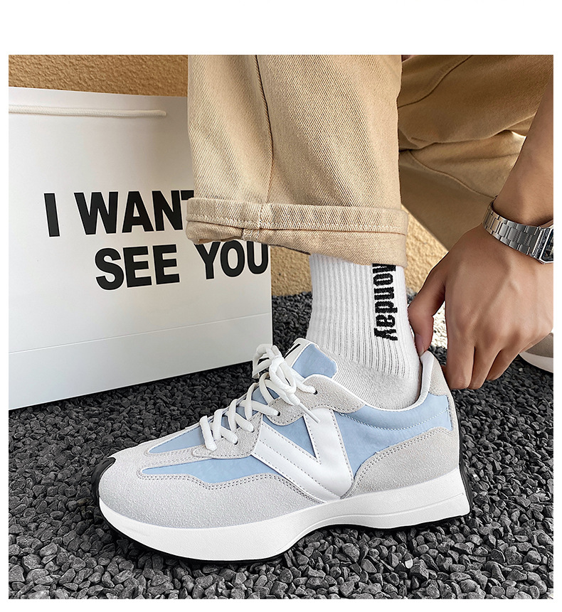 2023 primavera nova cintura pequena forrest gump sapatos masculinos estilo coreano na moda guarda-chuva pano esportes sapatos casuais masculinos de uma peça grátis_voghion.com