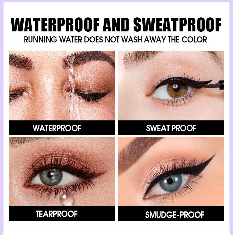 Bellezza e salute PAGINA VINE Eyeliner a punta fine, non sbava, trucco naturale a lunga durata, a prova di sudore_voghion.com