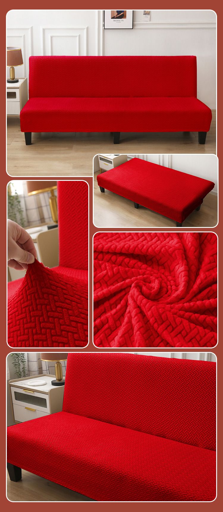 Three Dimensional Thickened Sofa Bed Cover Four Seasons Universal Elastic Full Cover Dustproof Simple New Sofa Cover_voghion.com