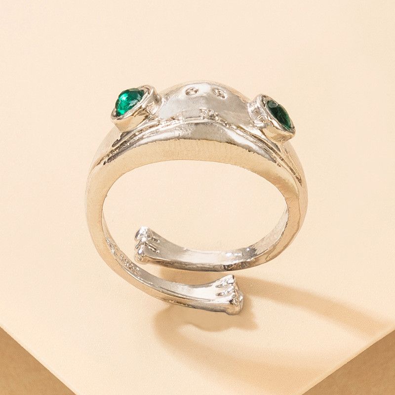 2025 Fashion Style Butterfly shaped crystal ring_voghion.com