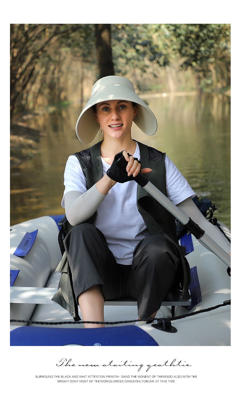 Women's Wide Brim Sun Hat With Cooling Fabric - Foldable & UPF50+ For Outdoor & Travel_voghion.com