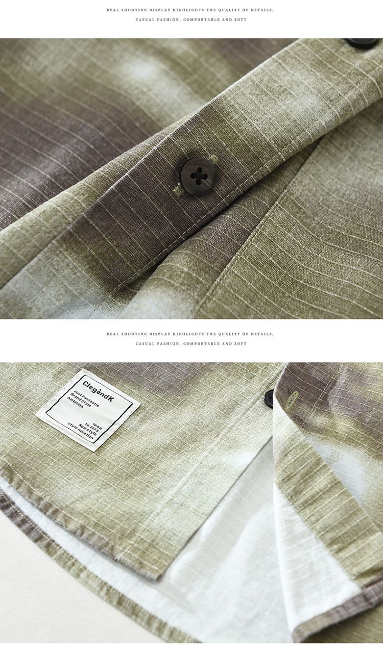 7752 Japanisches Batik-Langarmhemd, modisches, vielseitiges Herren-Oberteil im literarischen und lässigen Stil, einteilig für die Haare_voghion.com