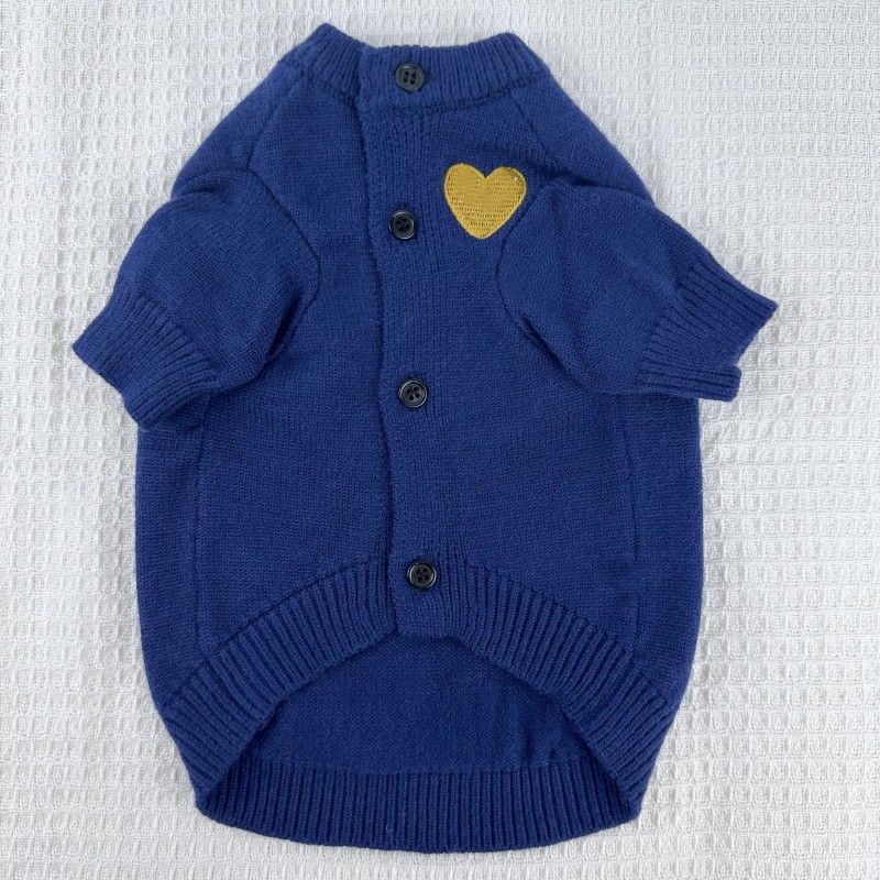 Hund Katze Herbst Winter Warme Haustier Pullover Bichon Französisch Bulldog Pomeranian Schnee Nari Kleine Medium Reine Farbe Strickjacke_voghion.com