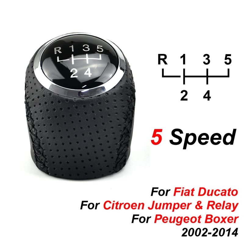 Fo Citoen Jumpe Relay Peugeot Boxe Fiat Ducato 2002-2014 5 6 Speed Manual Ca Shifte Boot Gea Shift Knob Head_voghion.com
