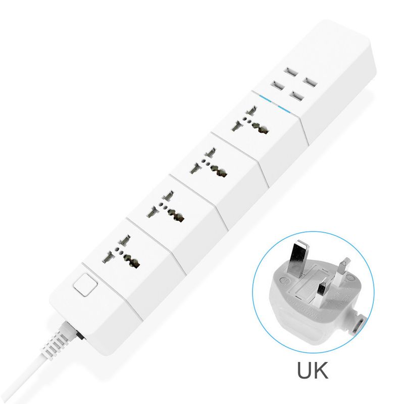 WiFi Universal Tuya Smart Power Strip Remote Timer Control Socket US EU UK Standard_voghion.com