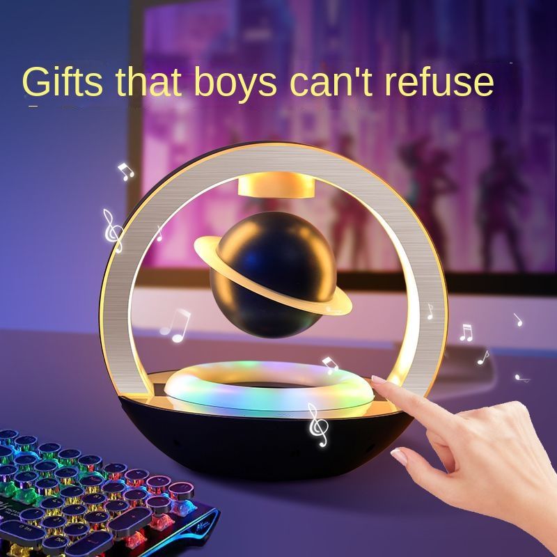 Magnetic levitation Bluetooth speaker, subwoofer, black technology, birthday gift for male friends, husband, creative_voghion.com