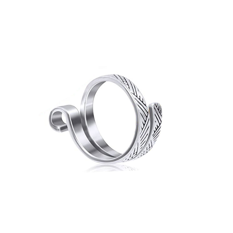 Hæklet med tråd Ring Hånddekoration Personlig bånd Halering Ring_voghion.com