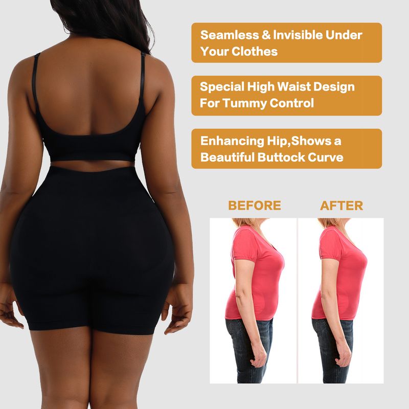 hip lifting and belly tightening pants, enhanced version, belly tightening high waisted safety pants, slimming pants without curling_voghion.com