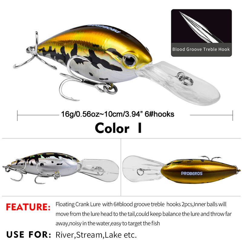 All-Purpose Lure 10.5cm 15g Rock Little Fat Guy With Golden Blood Groove Hook Bait Fishing Gear_voghion.com