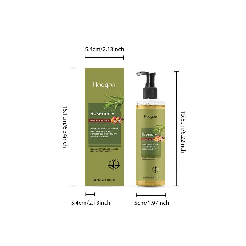 Shampoo al rosmarino HOEGOA, delicato, nutriente, liscio, rinfrescante, adatto per la cura quotidiana._voghion.com