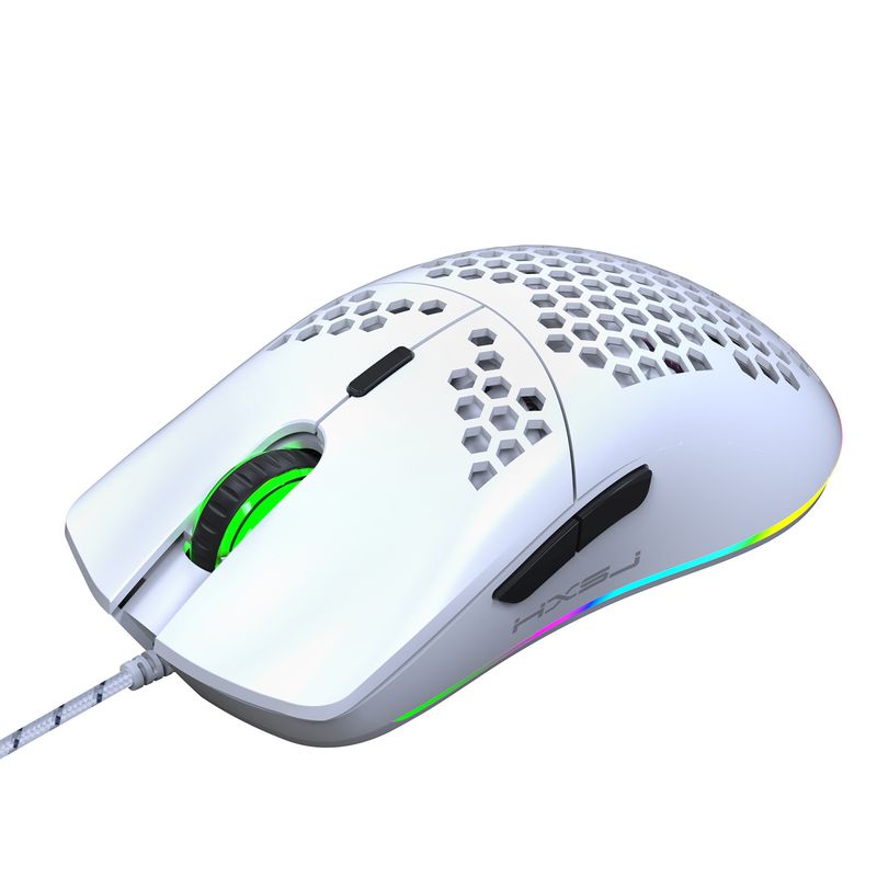 New lightweight hole game mouse, hollowed out esports computer, wired luminous mouse suitable for laptops and desktops_voghion.com