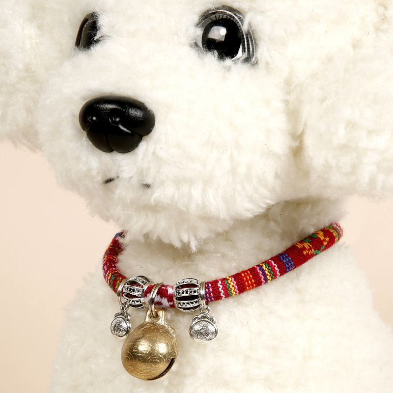 Forniture per animali domestici Teddy Dog Special per cani di piccola e media taglia Collare per gatti con campanellino in rame_voghion.com