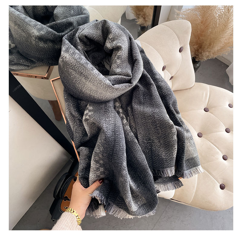 2022 Autunno e Inverno Nuova Imitazione Sciarpa di Cachemire Collo Ispessito delle Donne per Caldo e Semplice Doppio Lato Doppio Uso_voghion.com