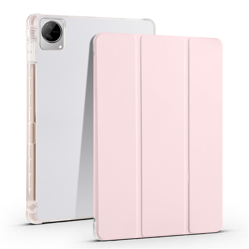 For Vivo Pad Tablet Case 2022 11 inch Tri Fold Solid PU Leather Soft TPU Back Shell For Vivo Pad 11 Cover With Pen Slots Funda_voghion.com