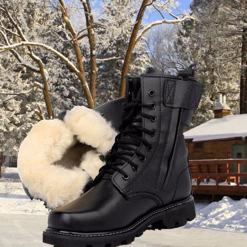 European Warm Series Outdoor Special Forces Military Training Waterproof Martin Boots Men High Top Dual-use Workwear Summer Labor Protection_voghion.com