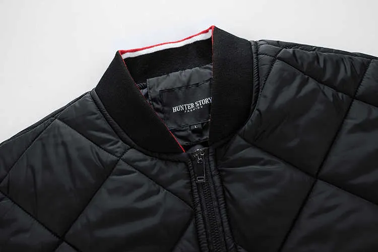 Vestes pour hommes mode hiver automne Parkas coupe-vent épais chaud veste à carreaux manteau couleur unie en plein air T221017_voghion.com