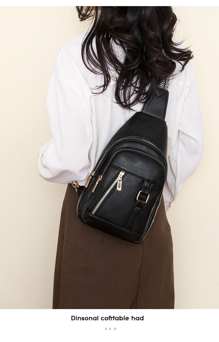 Brust Neue große-kapazität frauen Mode vielseitig männer pu schulter messenger tasche_voghion.com