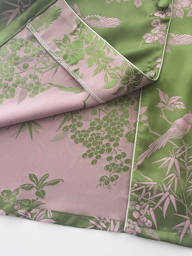 Apakšveļa Ins Style Pavasaris un vasara Jaunas Sieviešu Īsās Piedurknes Ledus Zīda Pidžamas Vienkārša_voghion.com