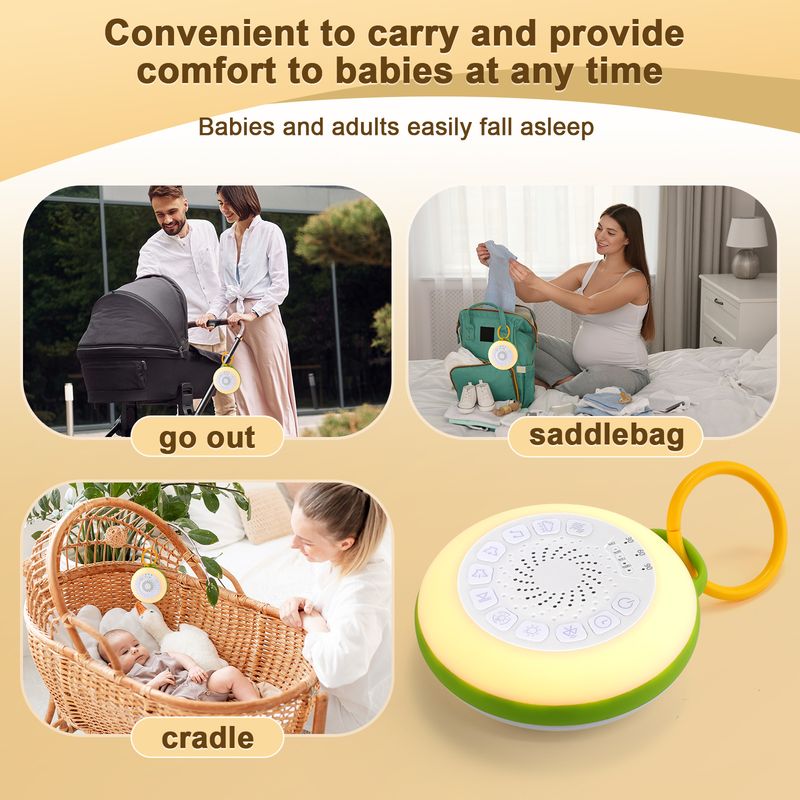 White Noise Machine Bluetooth Soothing Baby Music Bluetooth Speaker Sleep Aid Sleep Instrument Soothing Sleep Artifact_voghion.com